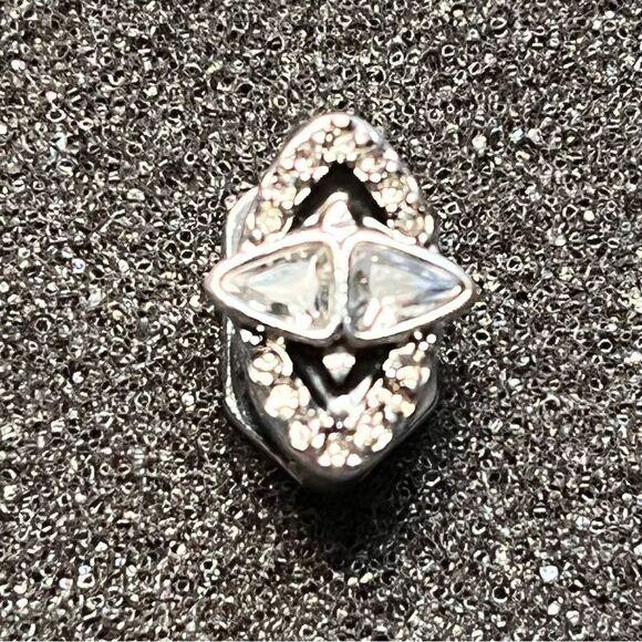 KEEP Collective Stella & Dot Small Shining Moments Slider Charm in Silver Tone - Picture 1 of 3